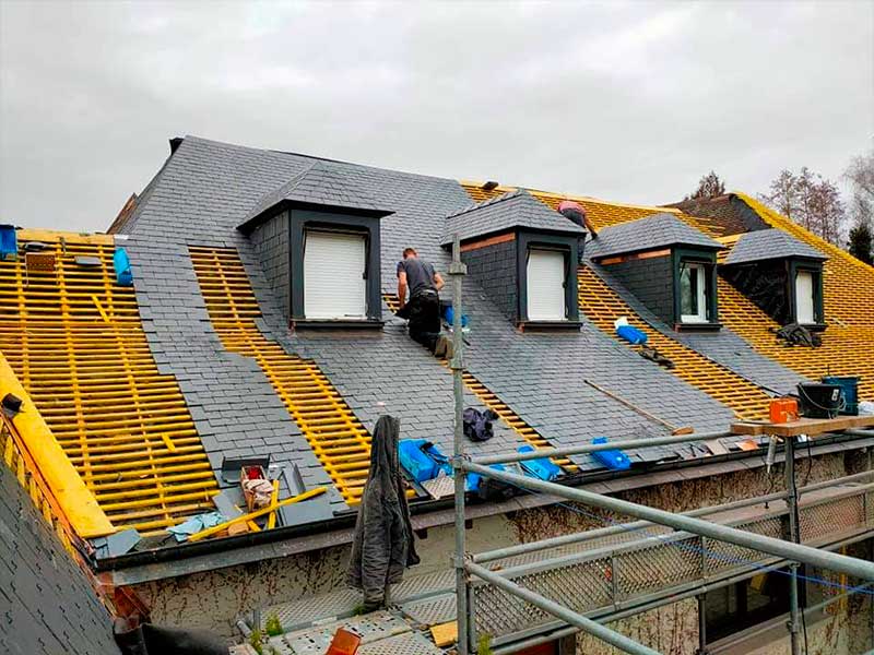 rénovation d'une toiture en ardoise à nanterre par alexis couverture