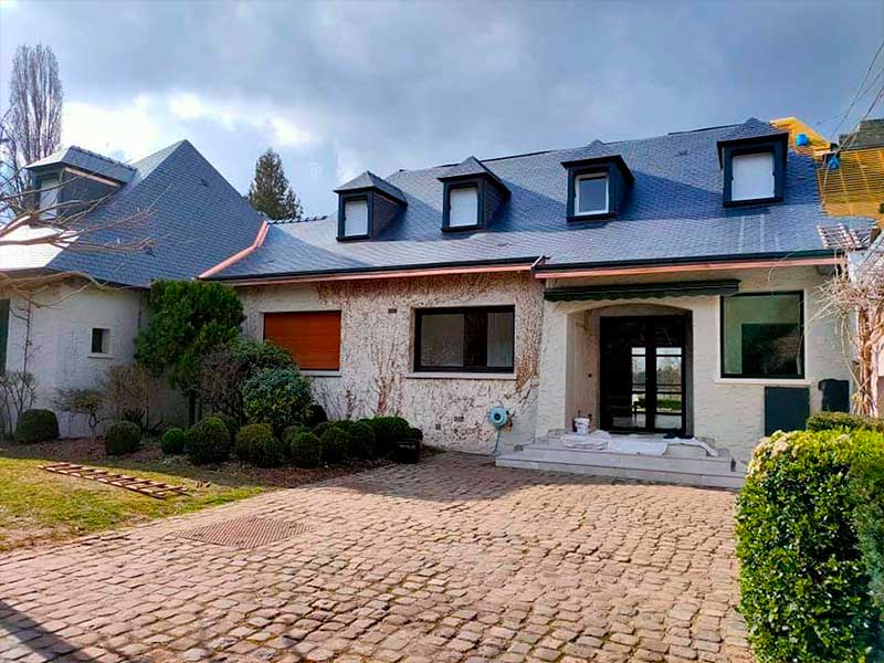 rénovation d'une toiture en ardoise à nanterre par alexis couverture
